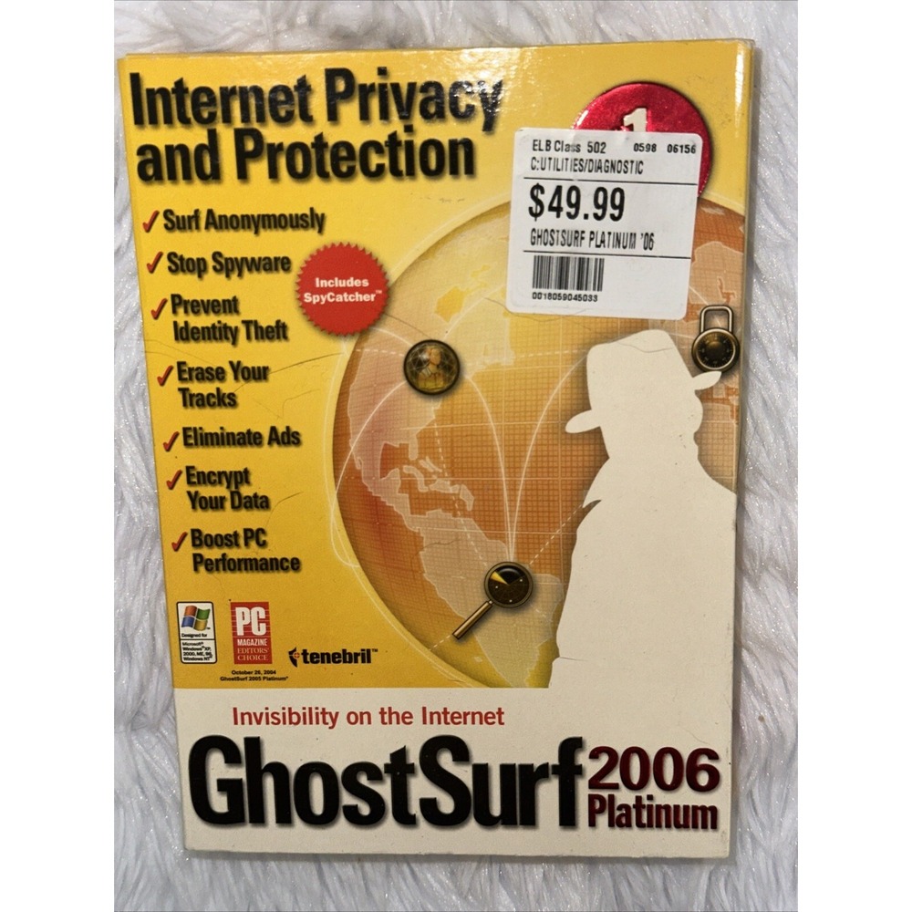 Tenebril GhostSurf 2006 Platinum Internet Privacy‎ Protection PC Software